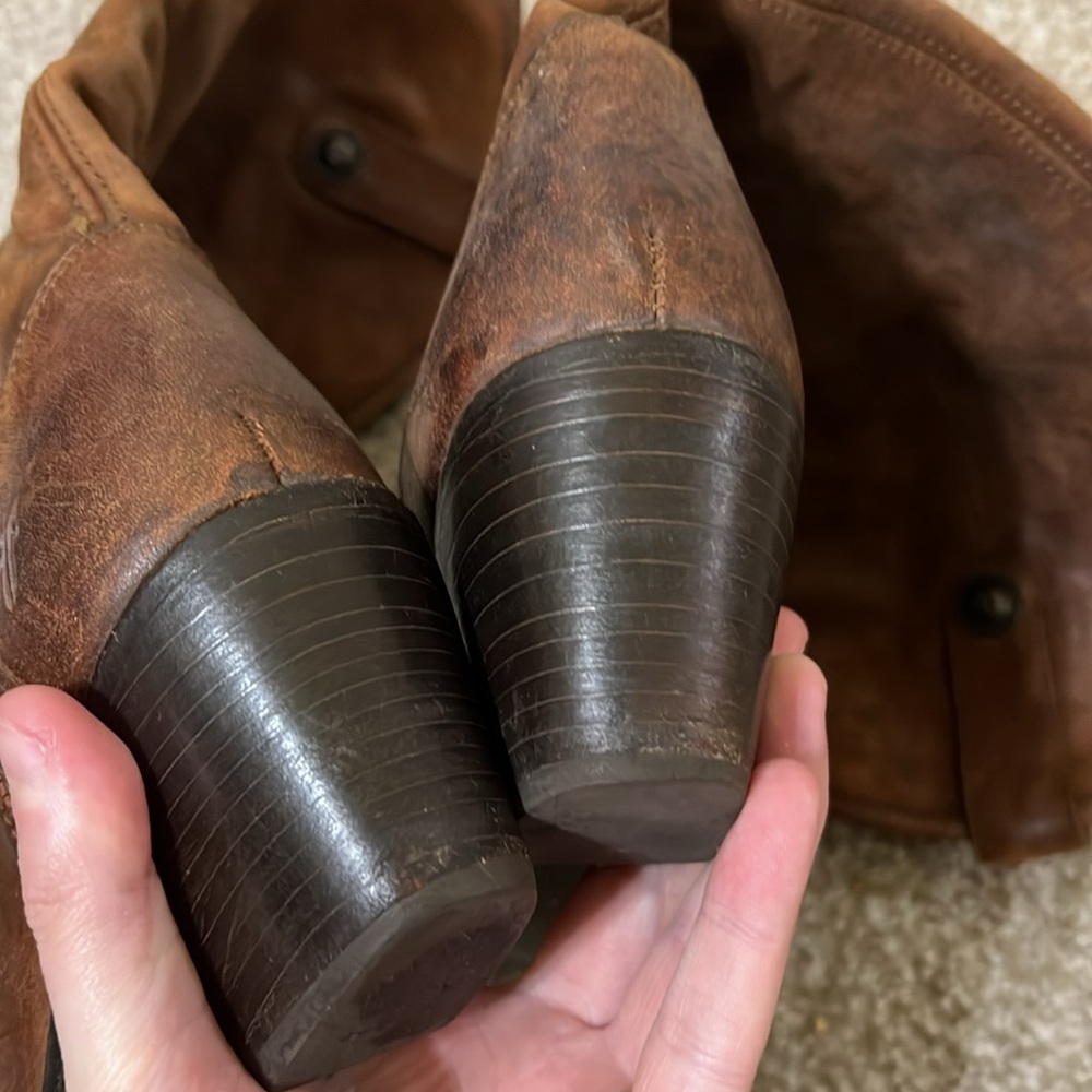 Frye | Jackie Y2K Knee High Leather Heeled Boots Women’s 6.5 - Picture 4 of 7
